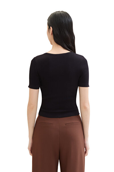 Tom Tailor knit tee with rouching