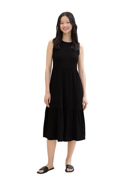 Tom Tailor rochie midi din coastă din jerseu
