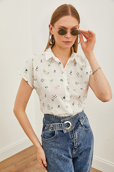 Olalook Жіноча світло-коричнева білизна з візерунком Сорочка GML19001205 в кольорі екрю