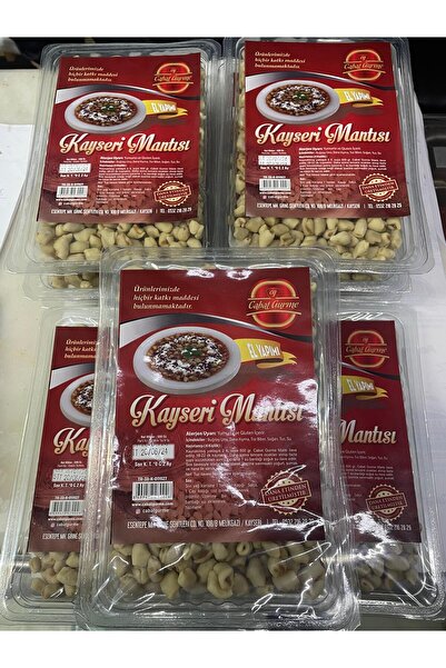 Cabat Gurme El Sıkımı Kayseri Mantısı (1,5 Kg-3Paket)