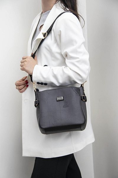 Silver Polo Negru - Geantă neagră SP884 pentru femei