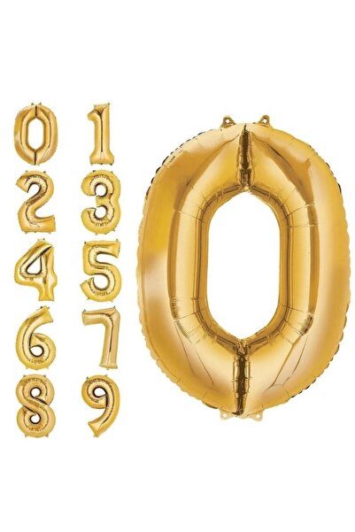 Rakam Folyo Balon Gold 80 cm