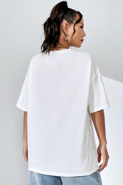 MODAGEN Μπλουζάκι Unisex Crew Neck Energetic Printed Oversize T-shirt