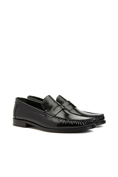 George Hogg Siyah Erkek Deri Loafer