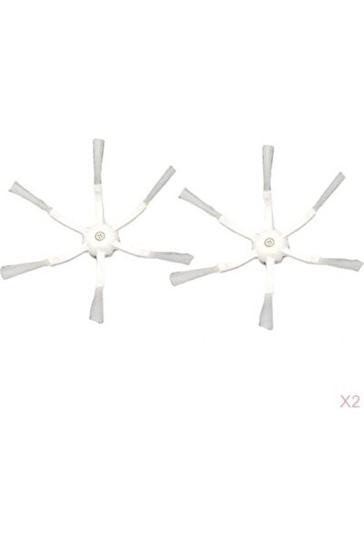 srfn ticaret Xiaomi Roborock S6 Max S60 Νέας Γενιάς Λευκή Βούρτσα με 6 Μπράτσα - 2 Τεμάχια