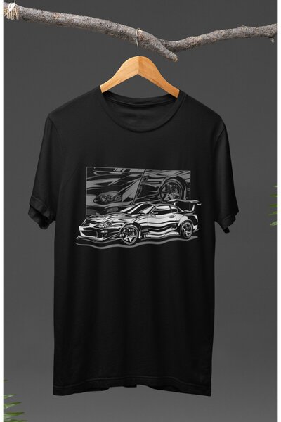 Fuddy Moda Unisex trkački auto Štampano T-shirt, majica sa temom automobilski...