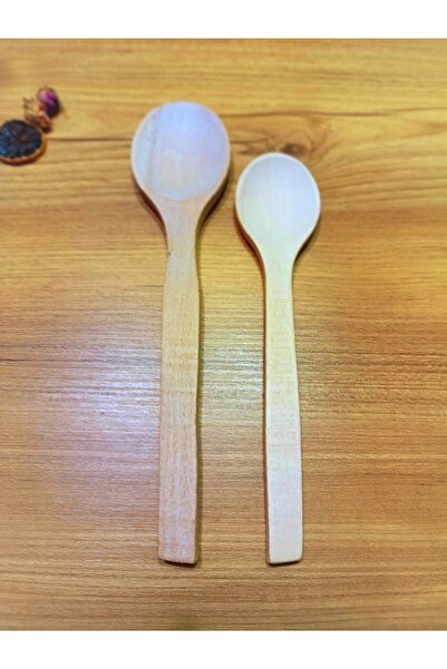 Caziphane مجموعة ملاعق خشبية مكونة من قطعتين