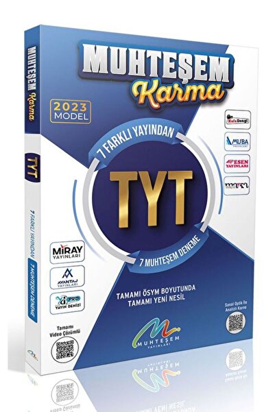 Genel Markalar 2023 Model Tyt 7'li Deneme Seti Muhteşem Karma 7 Farklı Yayın