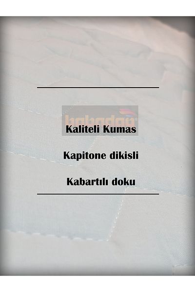 babadağ kolleksiyon 2 100% Proof Pillow Mattresses - Quilted and Embossed