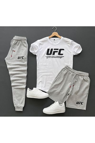 viperkombin UFC 3db szett póló tréningruha rövidnadrág