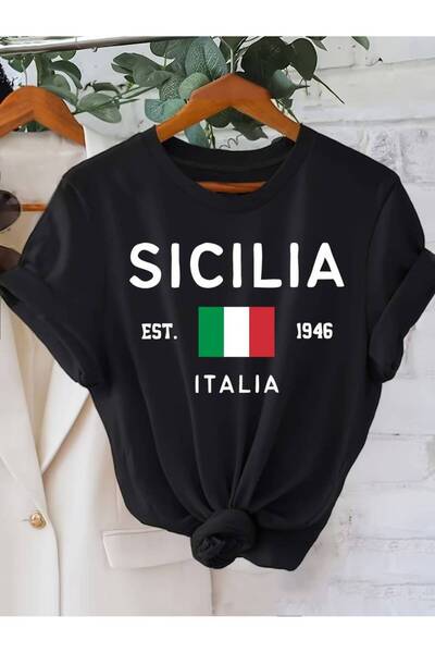 Advantage Kod Advantage Trend Sicilia ITALIA Tricou cu imprimeu oversize cu umeri