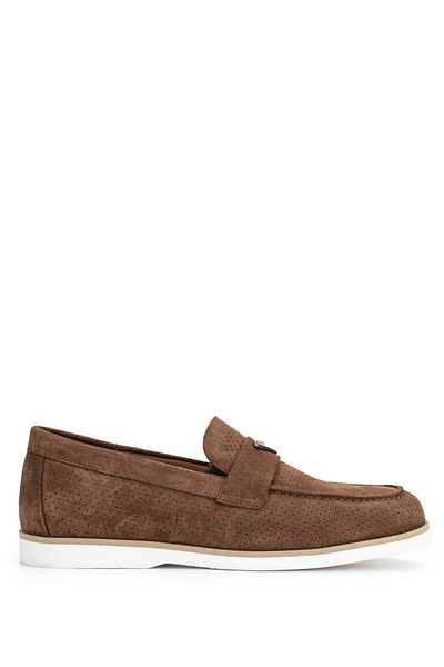 Tamer Tanca Men's Brown Genuine Leather Loafer Shoes