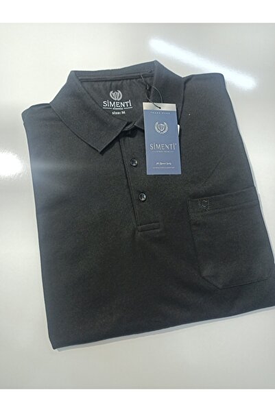 SİMENTİ Classic T-shirt with Single Pocket Collar