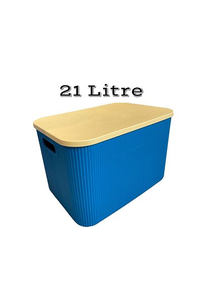 Bayev 21 Lt Storage Green Organizer ντουλάπας, καλάθι παιχνιδιών και πλυντηρίων, κουτί αποθήκευσης
