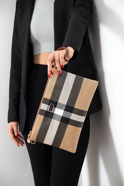 Silver Polo Taba Sp1034 - Ασημί Μπεζ Γυναικείο Clutch και Clutch