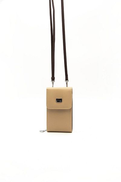 Silver Polo Silver & Polo Nut - Brown Sp889 Γυναικείο λουράκι πορτοφόλι