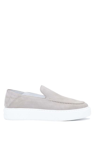 Tamer Tanca Loafer-Schuhe aus echtem Leder für Herren in Steinoptik