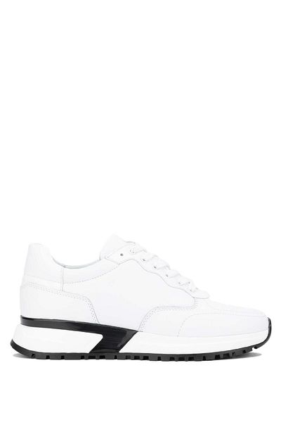 Tamer Tanca Men's White Genuine Leather Sneakers - Sports Shoes