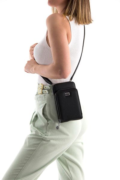 Silver Polo Silver & Polo Black - Black Sp1011 Women's Strap Wallet
