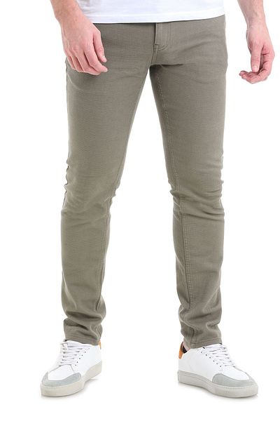 Hatemoğlu Παντελόνι από βαμβακερό καμβά 5 τσέπης Khaki Slim Fit