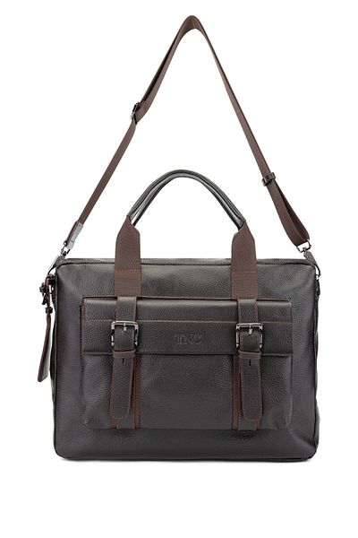 Tamer Tanca Men's Brown Genuine Leather Floter Briefcase
