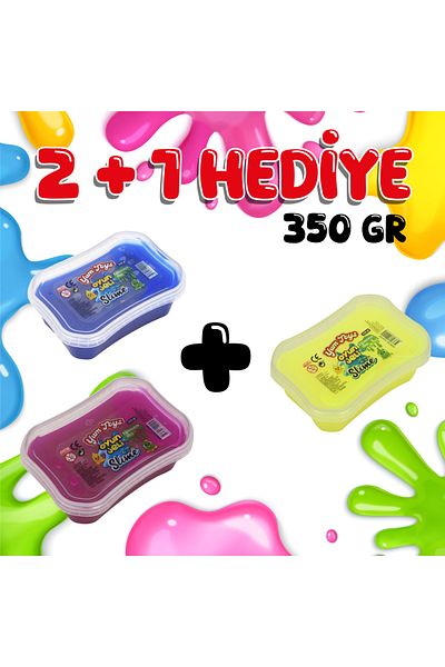 HEROES 350 GR Slime - 2 + 1 WITH GIFT - Game gel - Non-stick to the Hand