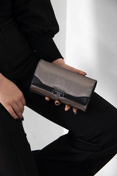 Silver Polo Silver & Polo Platinum - Μαύρο Sp979 Γυναικείο πορτοφόλι & θήκη για κάρτες