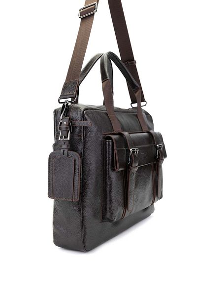 Tamer Tanca Men's Brown Genuine Leather Floter Briefcase