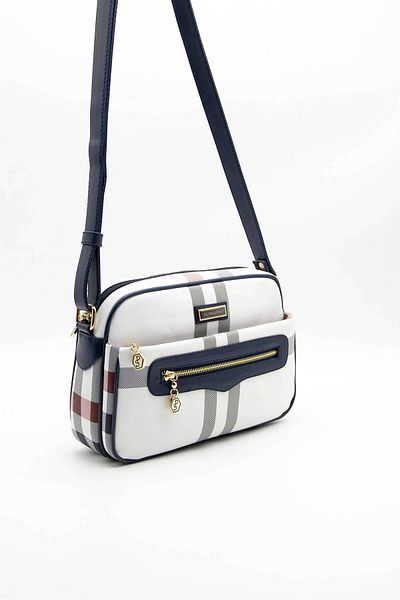 Silver Polo Silver & Polo White - Geantă de damă Laci Sp491