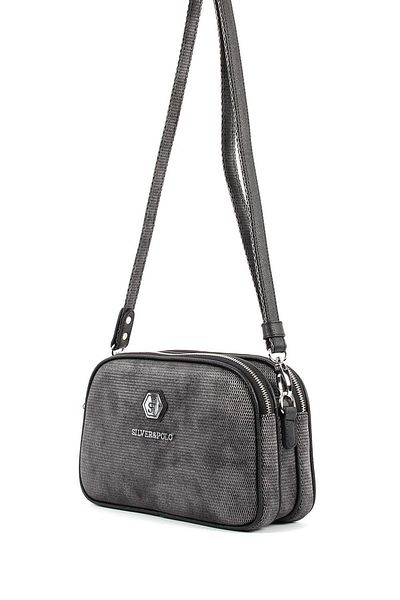 Silver Polo Silver & Polo M.silver - Geantă neagră Sp745 pentru damă