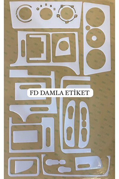 FD OTOMOTİV طقم توربيدو أوبل فيكترا بي، وحدة تحكم، زخرفة، غطاء للصدر، لون أبيض