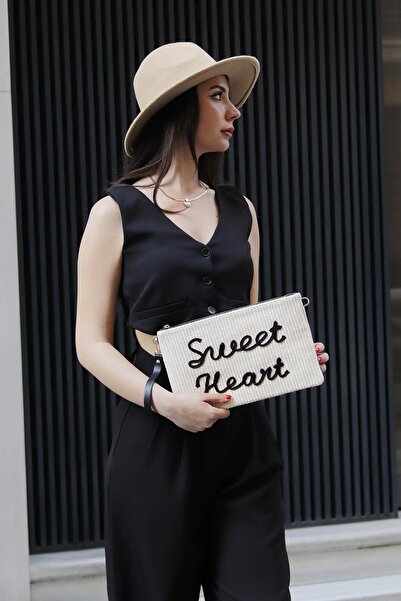 Silver Polo Bež - Crna SP1034 Ženska portfolija i clutch