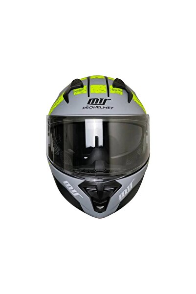 MTS M 966 V2 Çene Açılır Kask Neon Gözlüklü