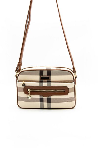 Silver Polo Silver & Polo Cream - Geantă de damă Tan Sp491