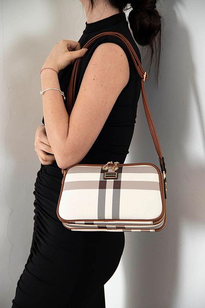 Silver Polo Silver & Polo Cream - Geantă de damă Tan Sp899