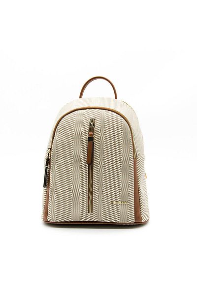 Silver Polo Γυναικείο σακίδιο πλάτης Silver & Polo Beige - Taba Sp901