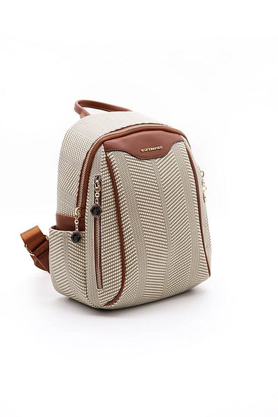 Silver Polo Γυναικείο σακίδιο πλάτης Silver & Polo Beige - Taba Sp906