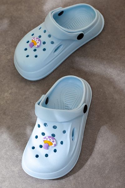 DRY WOOD Children's Closed Front Slippers Children's Cute Slippers, Children's Slippers with Teddy Bear Figure