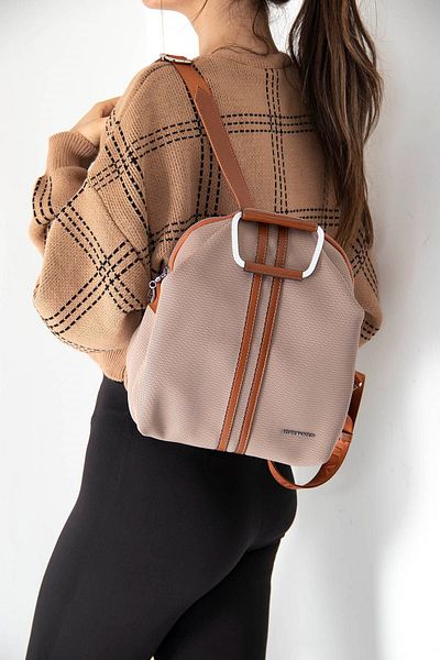 Silver Polo Γυναικείο σακίδιο πλάτης Silver & Polo Sand - Tan Sp771