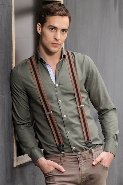 Tudors Ανδρικό πουκάμισο Cotton Slim Fit - Μακρύ μανίκι, γιακάς με κουμπί, Easy Iron