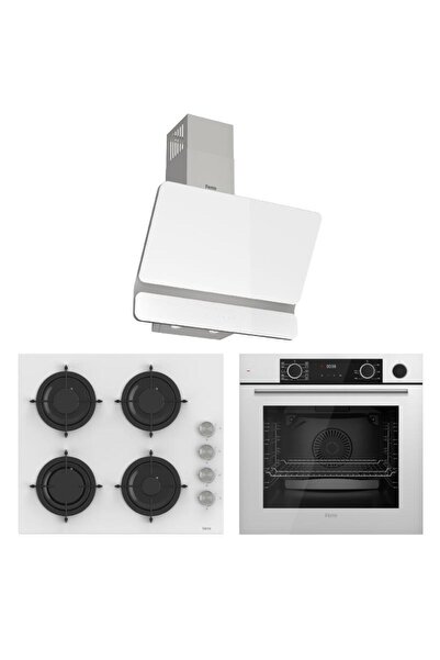 Ferre FryArt-Steam Beyaz Ankastre Set