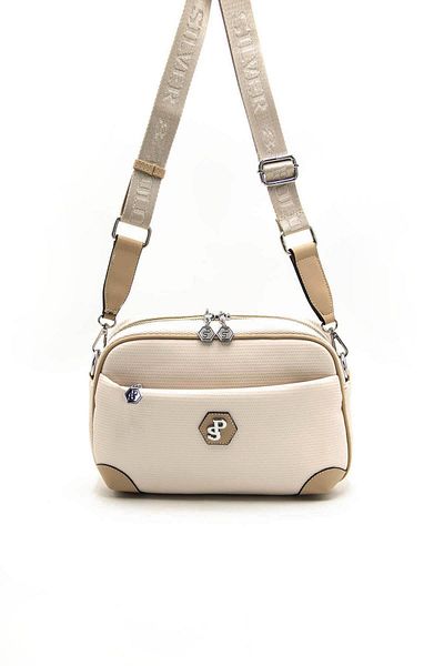 Silver Polo Silver & Polo Beige - Geantă de damă Skin SP1094