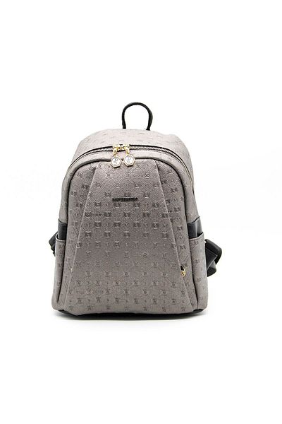 Silver Polo Sp926 Black Women's Backpack - Silver & Polo Platinum