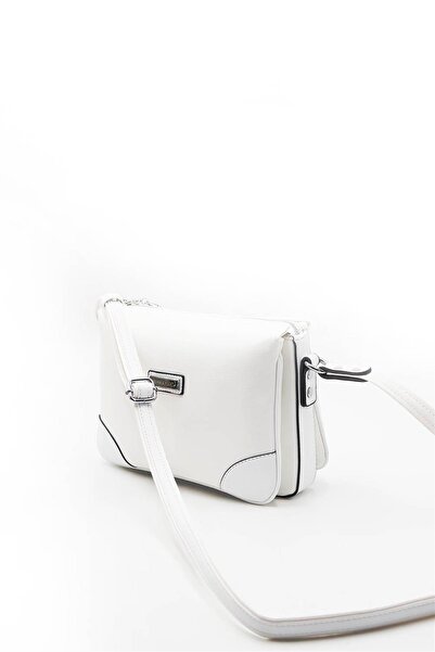 Silver Polo Silver & Polo White - Geantă de damă Sp784 albă