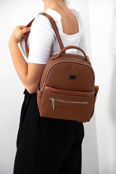 Silver Polo Silver & Polo Tan - Γυναικείο σακίδιο πλάτης K.taba Sp1061