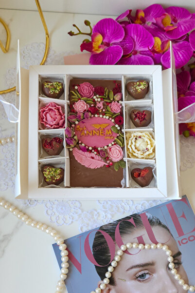 ksana choco Annelere Özel El Yapımı Belçika Çikolatası Hediye Çikolata Kutusu...