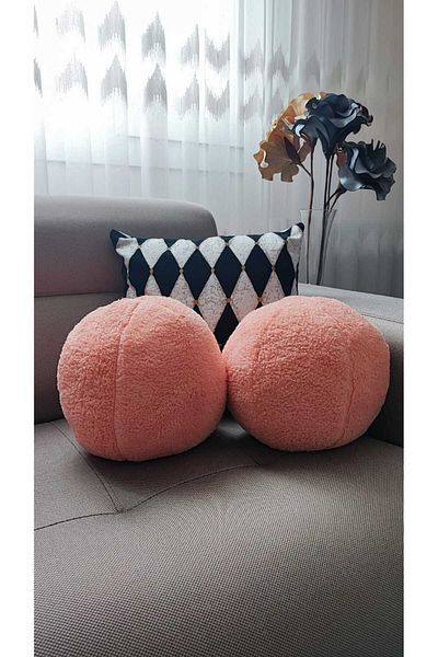 oneplise Set de perne și perne cu bile mare de somon 2 bucăți - 42 cm
