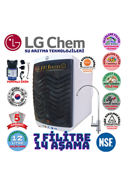 light gastro Lg Chem Pompalı Beyaz-siyah Renk 12 Litre 14 Aşama 7 Filitre Ter...