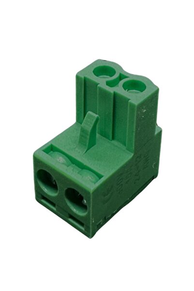 ELEKTROMALL 2 Pin 5.08mm Dişi Yeşil Klemens 10 Adet