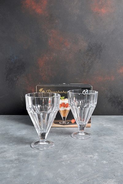 Paşabahçe Pleats Ice Cream Cup Set of 2 68136
